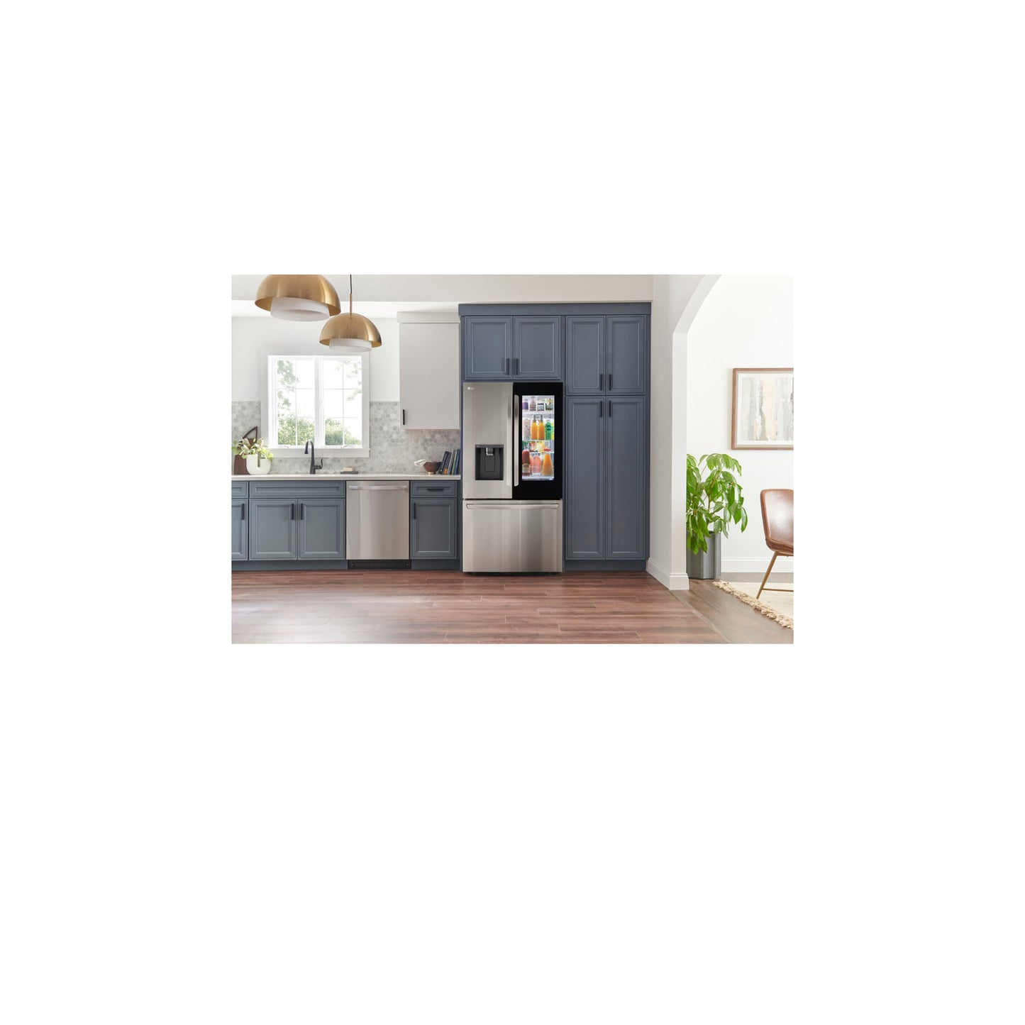 26 cu. ft. Smart InstaView® Counter-Depth MAX™ French Door Refrigerator