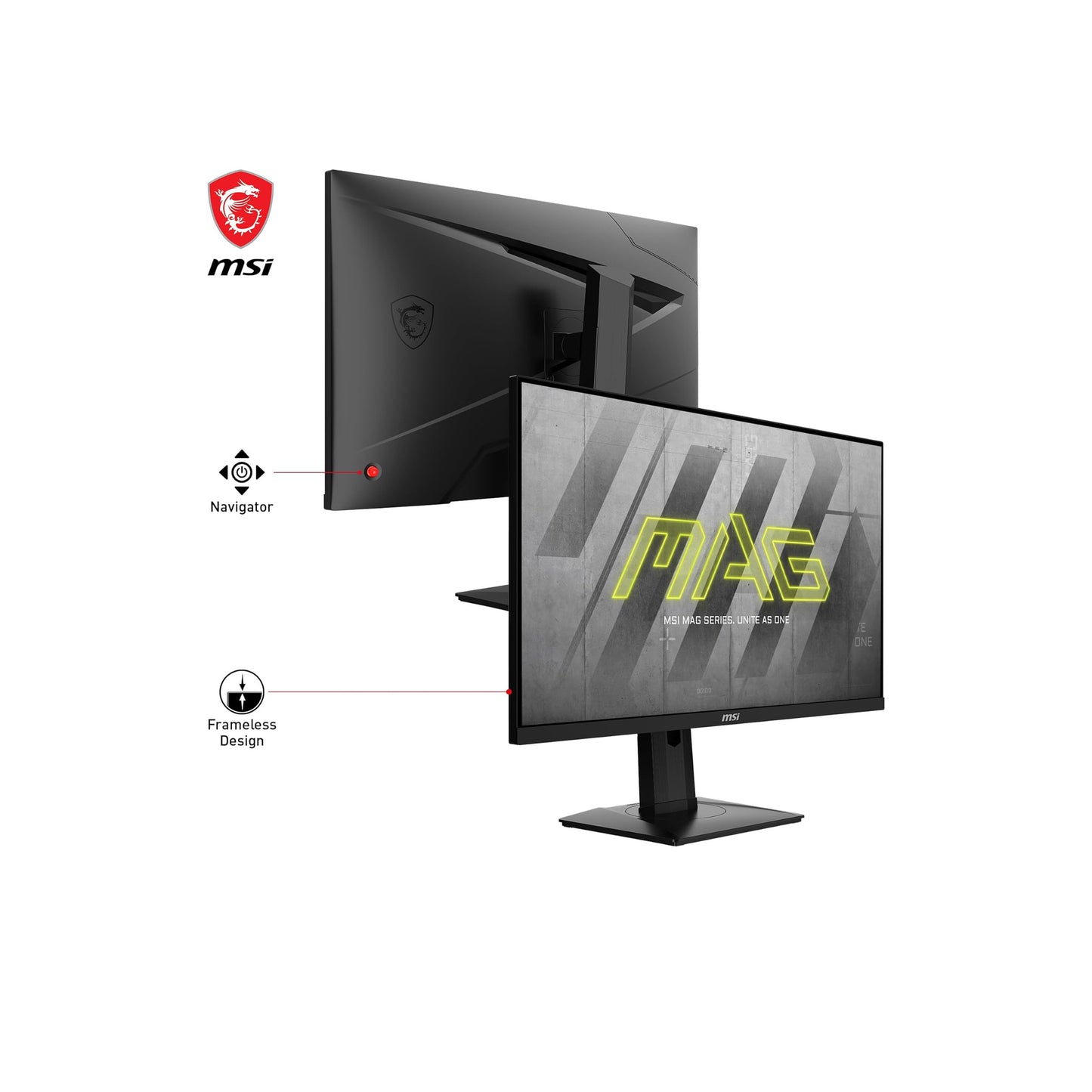 MSI 27" 4K Gaming Monitor, 144Hz, 1ms, 16:9 Rapid IPS Flat, 3840 x 2160 (UHD), Tilt, Pivot, Height Adjustment, MAG 274UPF