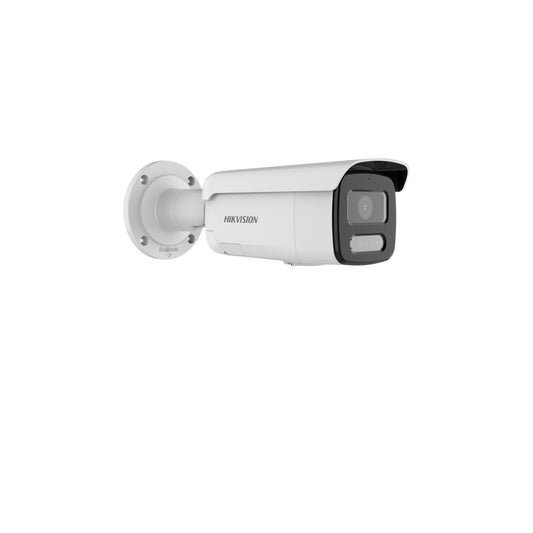 Hikvision CCTV 4 MP ColorVu Strobe Light and Audible Warning Fixed Bullet Network Camera (DS-2CD2T47G2-LSU/SL)