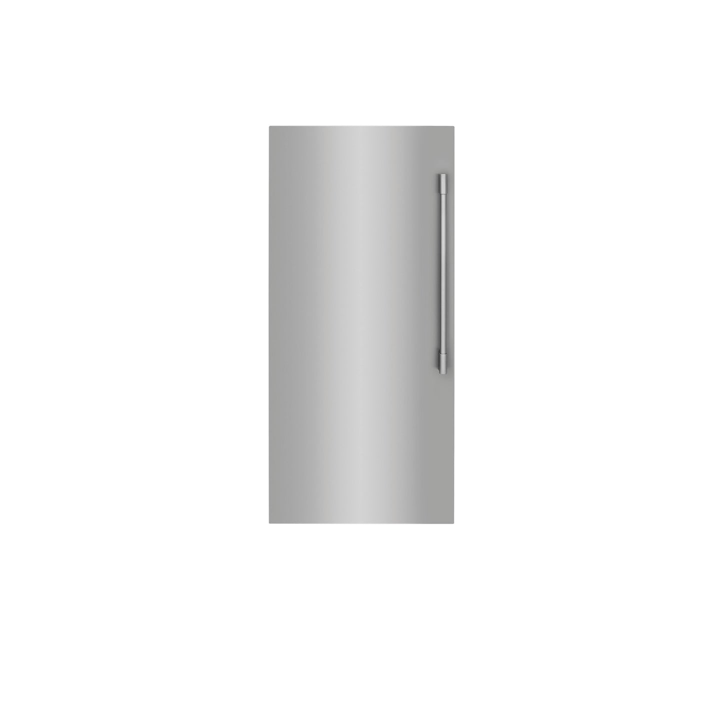 Stainless Steel Side-by-Side Column Refrigerator and Freezer Set with Louvered Trim Kit