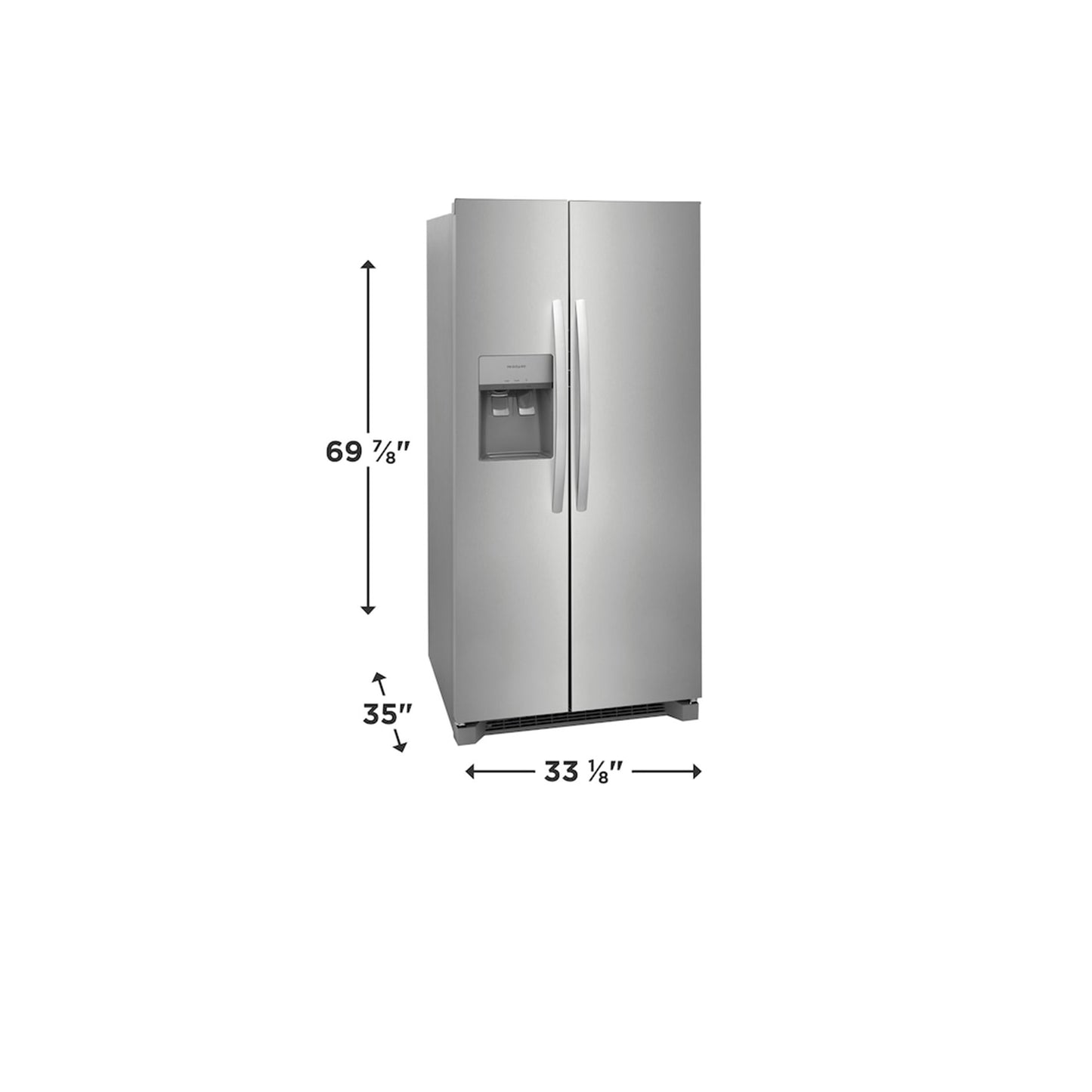 Frigidaire 22.3 Cu. Ft. 33" Standard Depth Side by Side Refrigerator