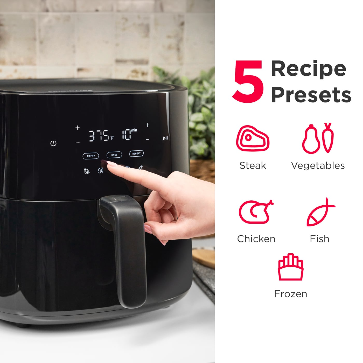 3-in-1 5.3 Quart Air Fryer