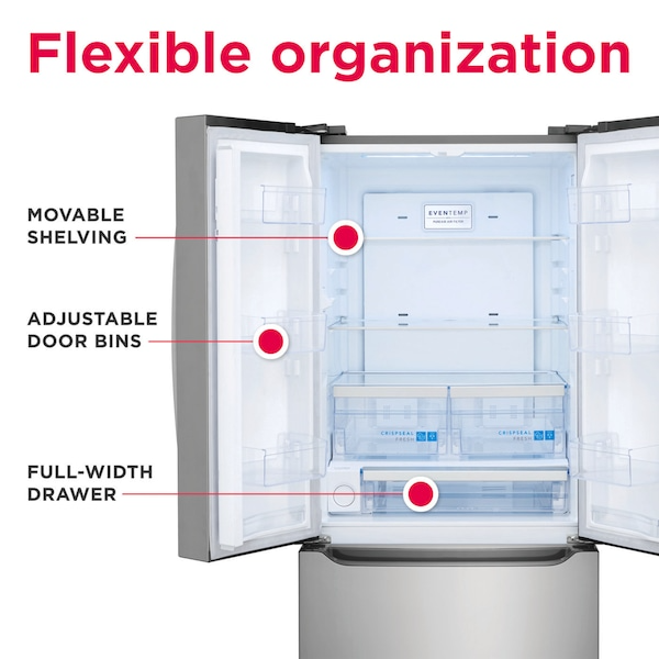 Frigidaire Gallery 20.0 Cu. Ft. Standard-Depth French Door Refrigerator