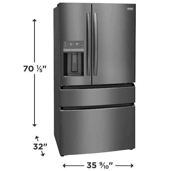 Frigidaire Gallery 21.5 Cu. Ft. Counter-Depth 4-Door French Door Refrigerator