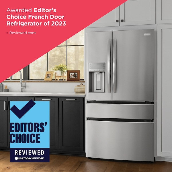 21.5 Cu. Ft. Counter-Depth 4-Door French Door Refrigerator Frigidaire Gallery 21.5 Cu. Ft. Counter-Depth 4-Door French Door Refrigerator