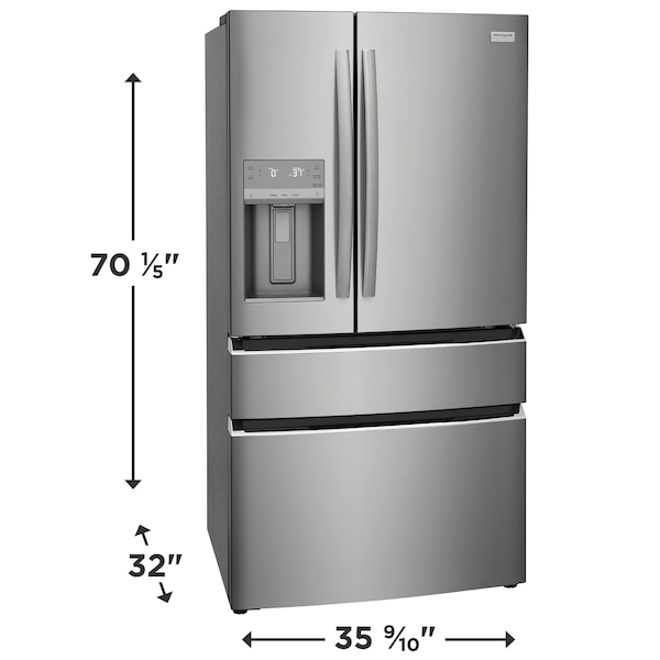 Frigidaire Gallery 21.5 Cu. Ft. Counter-Depth 4-Door French Door Refrigerator