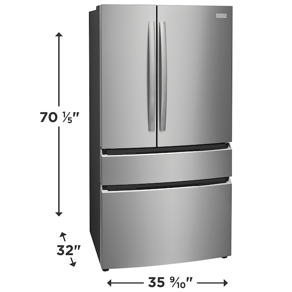 Frigidaire Gallery 22.1 Cu. Ft. Counter-Depth 4-Door French Door Refrigerator