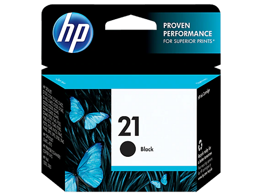 HP 21 Black Original Ink Cartridge, C9351AN#140