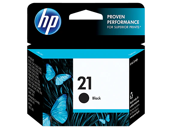 خرطوشة حبر أصلية سوداء HP 21، C9351AN#140 