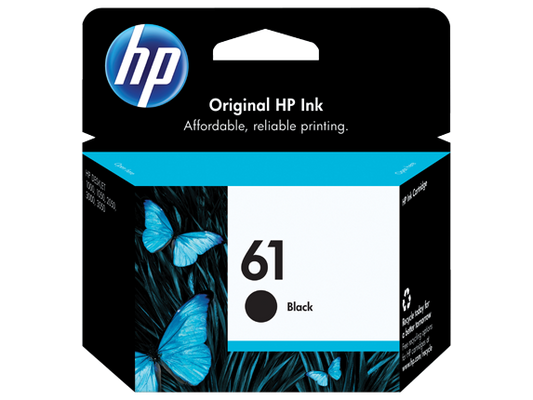 خرطوشة حبر أصلية سوداء HP 61، CH561WN#140 