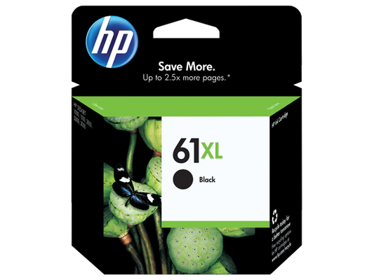 خرطوشة حبر أصلية سوداء HP 61XL عالية الإنتاجية، CH563WN#140 