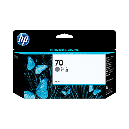 HP 70 130-ml Gray DesignJet Ink Cartridge, C9450A