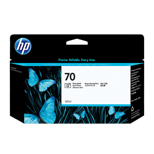 HP 70 130-ml Photo Black DesignJet Ink Cartridge, C9449A