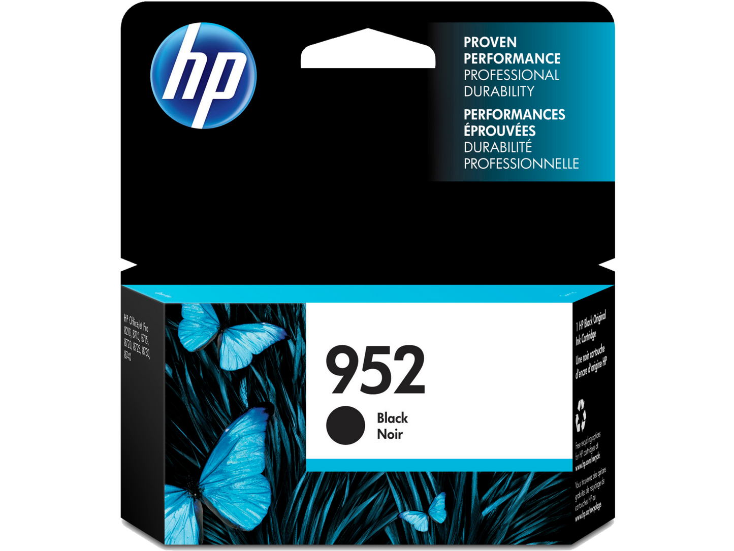 HP 952 Black Original Ink Cartridge, F6U15AN#140