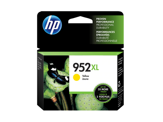 HP 952XL High Yield Yellow Original Ink Cartridge, L0S67AN#140