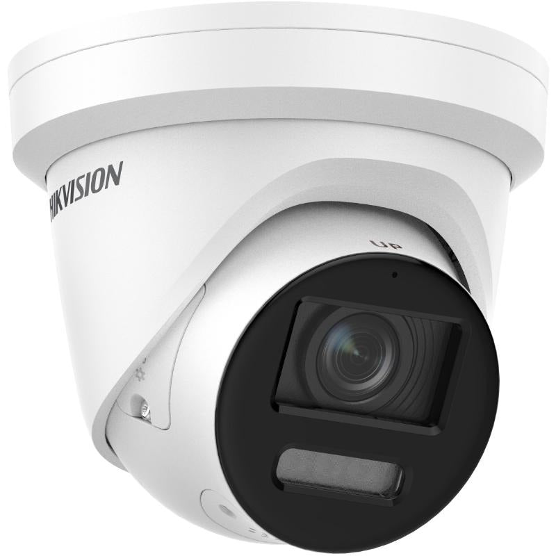 Hikvision CCTV 8 MP ColorVu Strobe Light and Audible Warning Fixed Turret Network Camera (DS-2CD2387G2-LSU/SL)