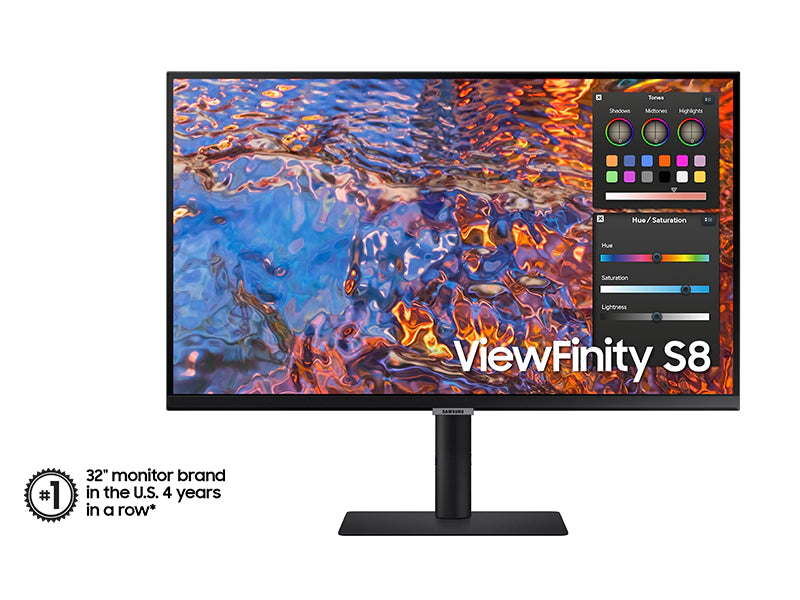 شاشة Viewfinity S80PB مقاس 32 بوصة بدقة UHD 4K مع شاشة ضمان لمدة 3 سنوات