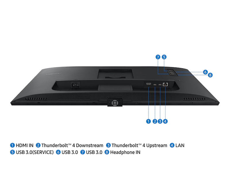 شاشة Viewfinity S80TB 4K UHD IPS Thunderbolt4 مقاس 27 بوصة مع مكبرات صوت مدمجة 