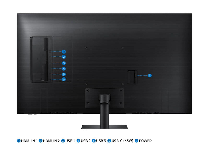 شاشة ذكية M70B 4K UHD مقاس 43 بوصة مزودة بتلفزيون متدفق باللون الأسود 