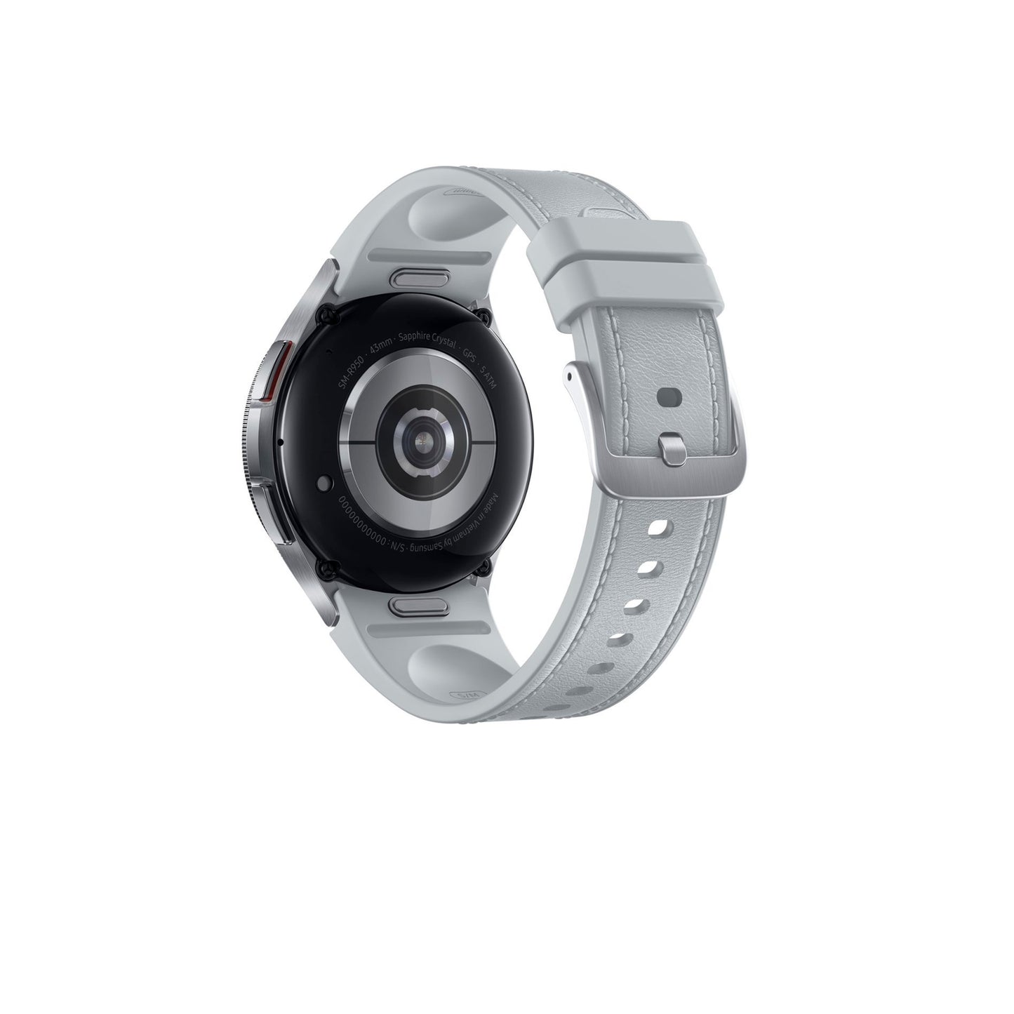 سامسونج - ساعة Galaxy Watch6 الكلاسيكية المصنوعة من الستانلس ستيل الذكية مقاس 43 ملم LTE - فضي 