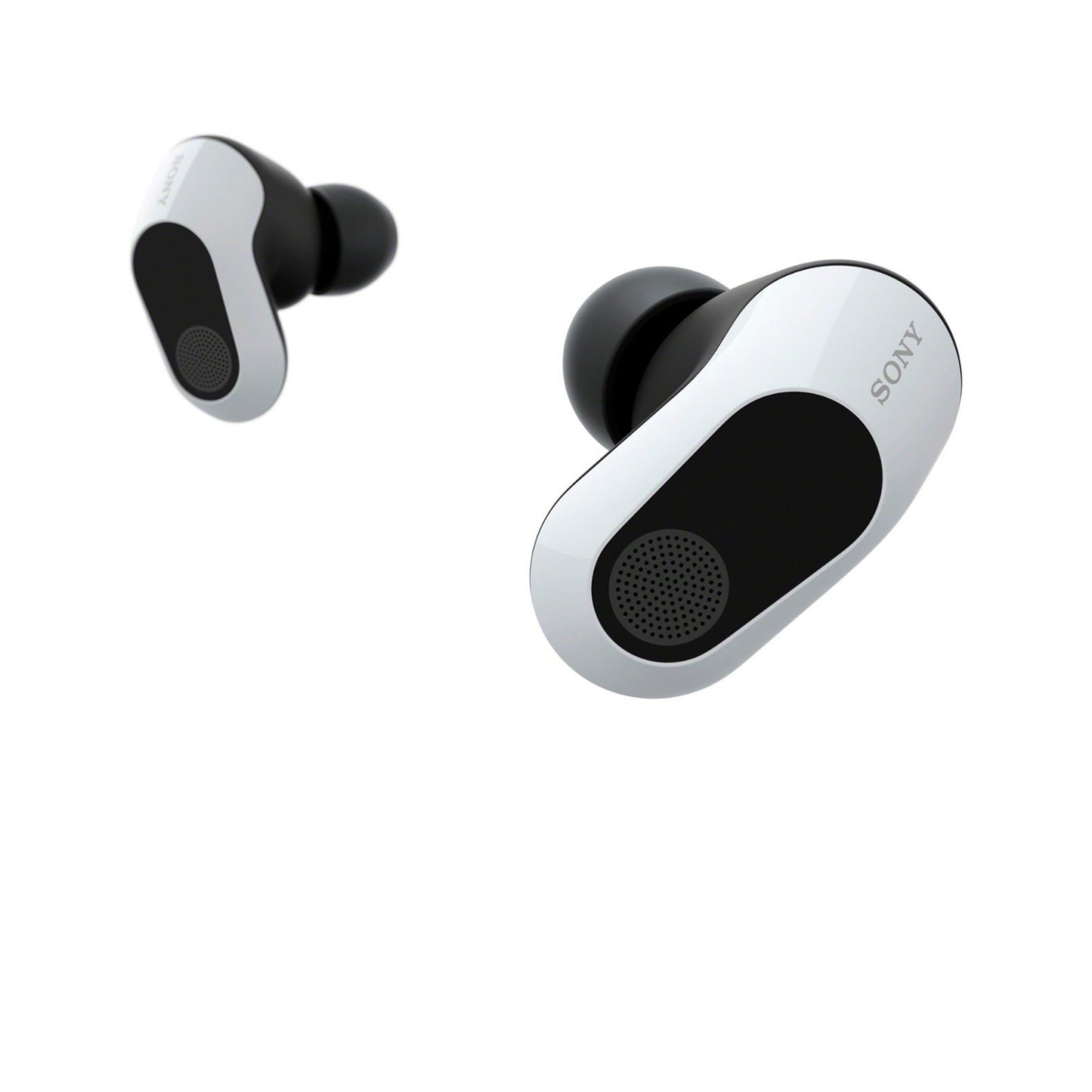 سوني - INZONE Buds سماعات أذن لاسلكية للألعاب بخاصية إلغاء الضوضاء للكمبيوتر الشخصي وPS5 - أبيض 