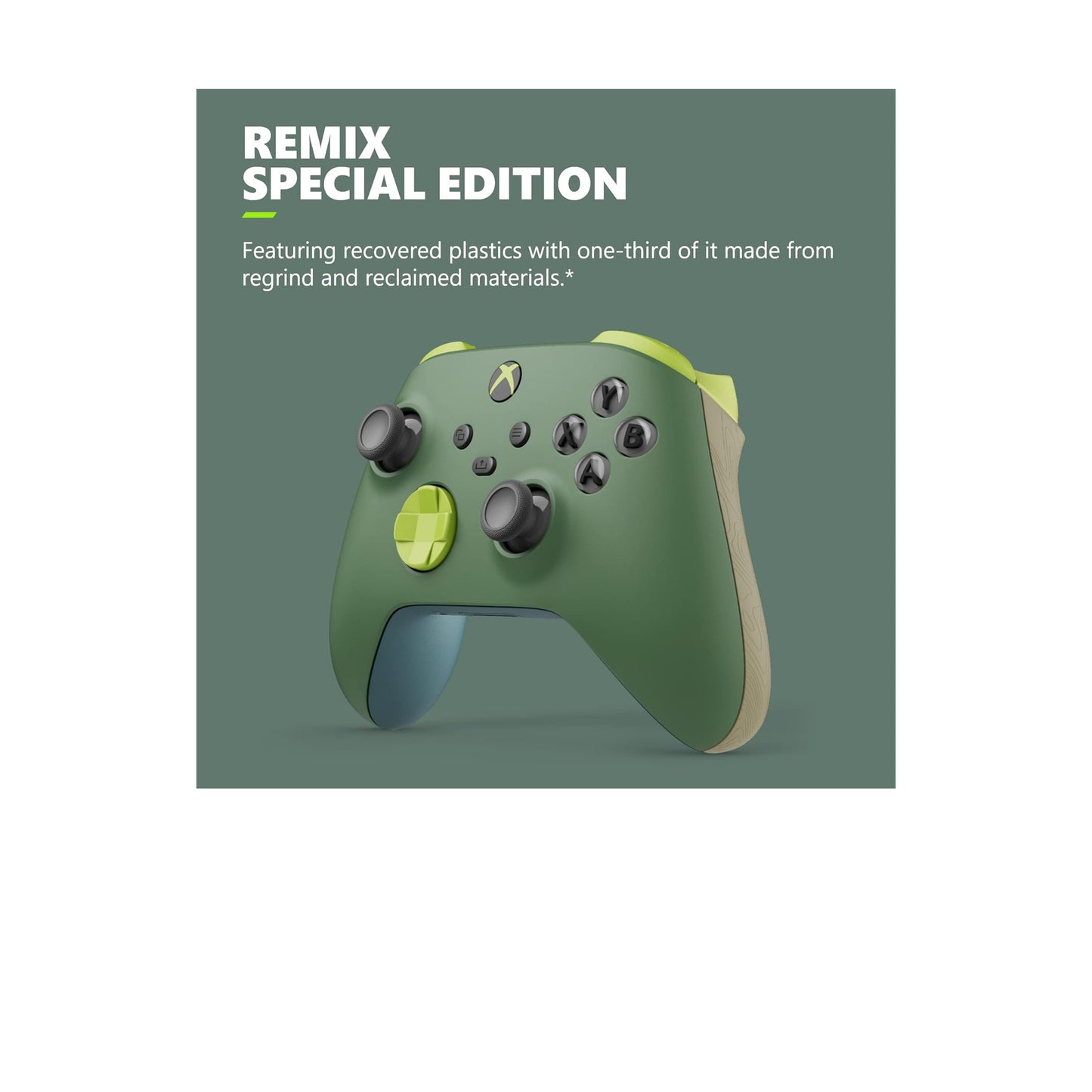وحدة تحكم الألعاب اللاسلكية لإصدار خاص من Xbox - Remix - تتضمن حزمة بطارية Xbox القابلة لإعادة الشحن - Xbox Series X|S وXbox One وWindows PC وAndroid وiOS 