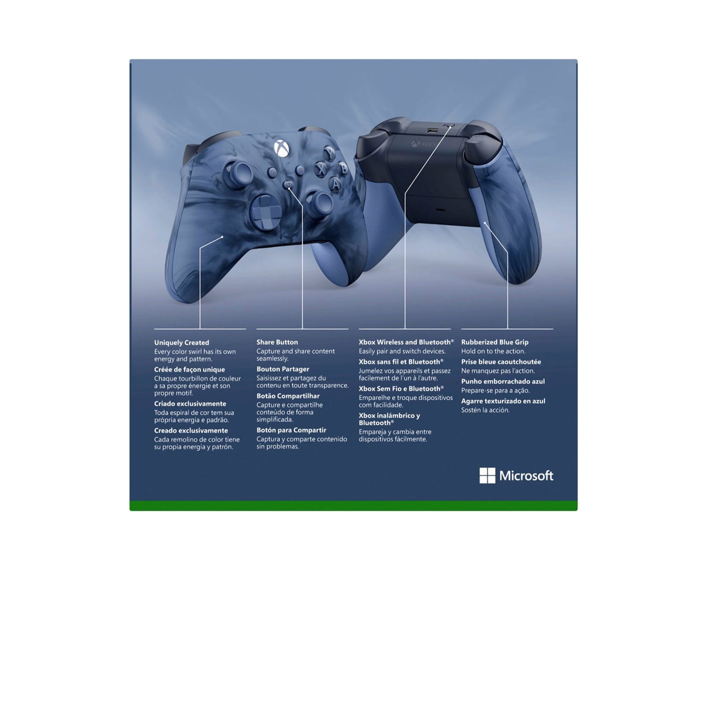 مايكروسوفت - وحدة تحكم Xbox اللاسلكية لأجهزة Xbox Series X وXbox Series S وXbox One وأجهزة Windows - الإصدار الخاص من Stormcloud Vapor 