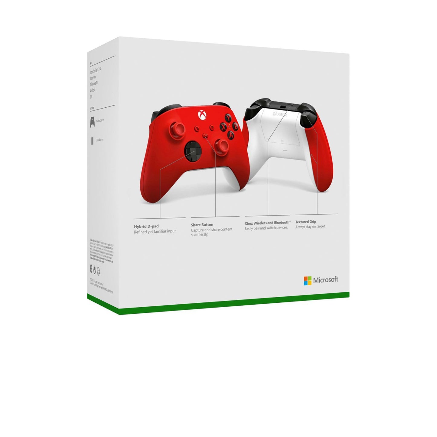 Microsoft - وحدة تحكم Xbox اللاسلكية لأجهزة Xbox Series X وXbox Series S وXbox One وأجهزة Windows - Pulse Red 