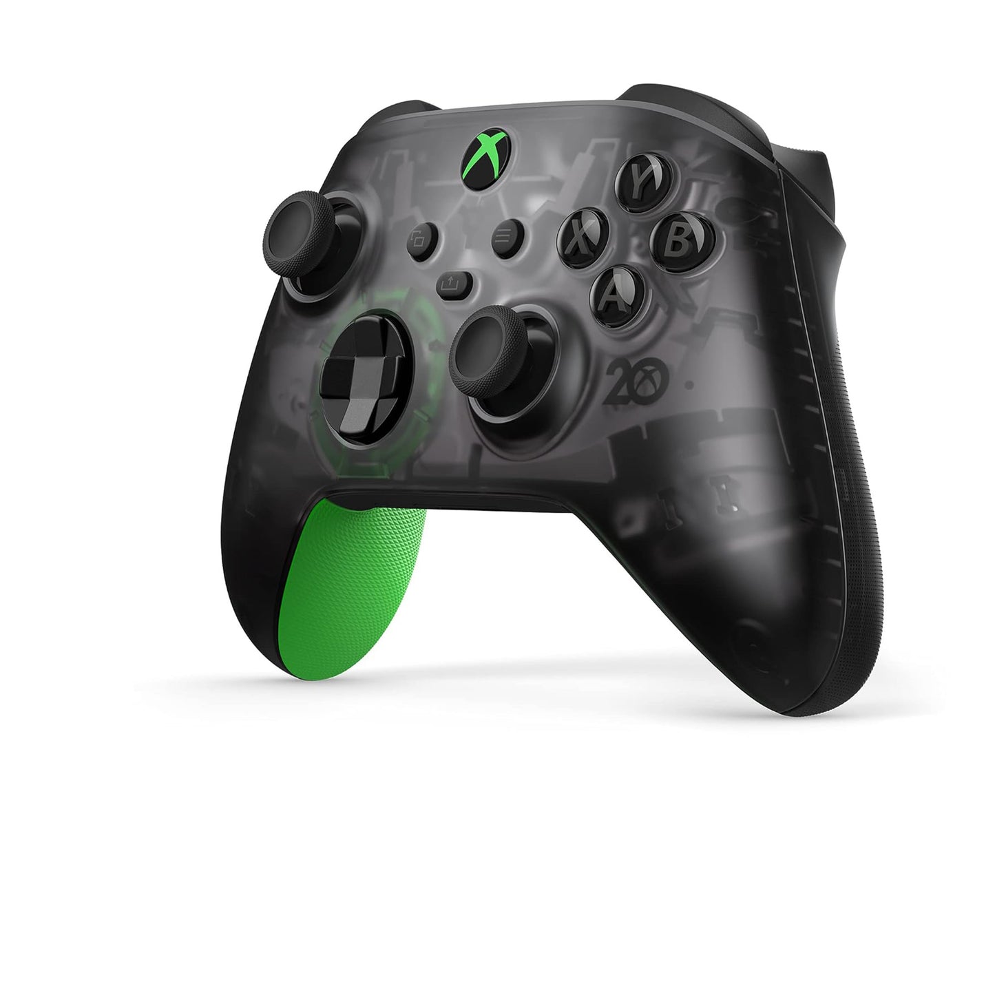 إصدار خاص للذكرى السنوية العشرين لوحدة التحكم Xbox - لأجهزة Xbox Series X/S وXbox One وWindows 10 - اتصال Bluetooth - إصدار خاص من الغلاف الشفاف - لوحة D هجينة ومشاركة ولكن 