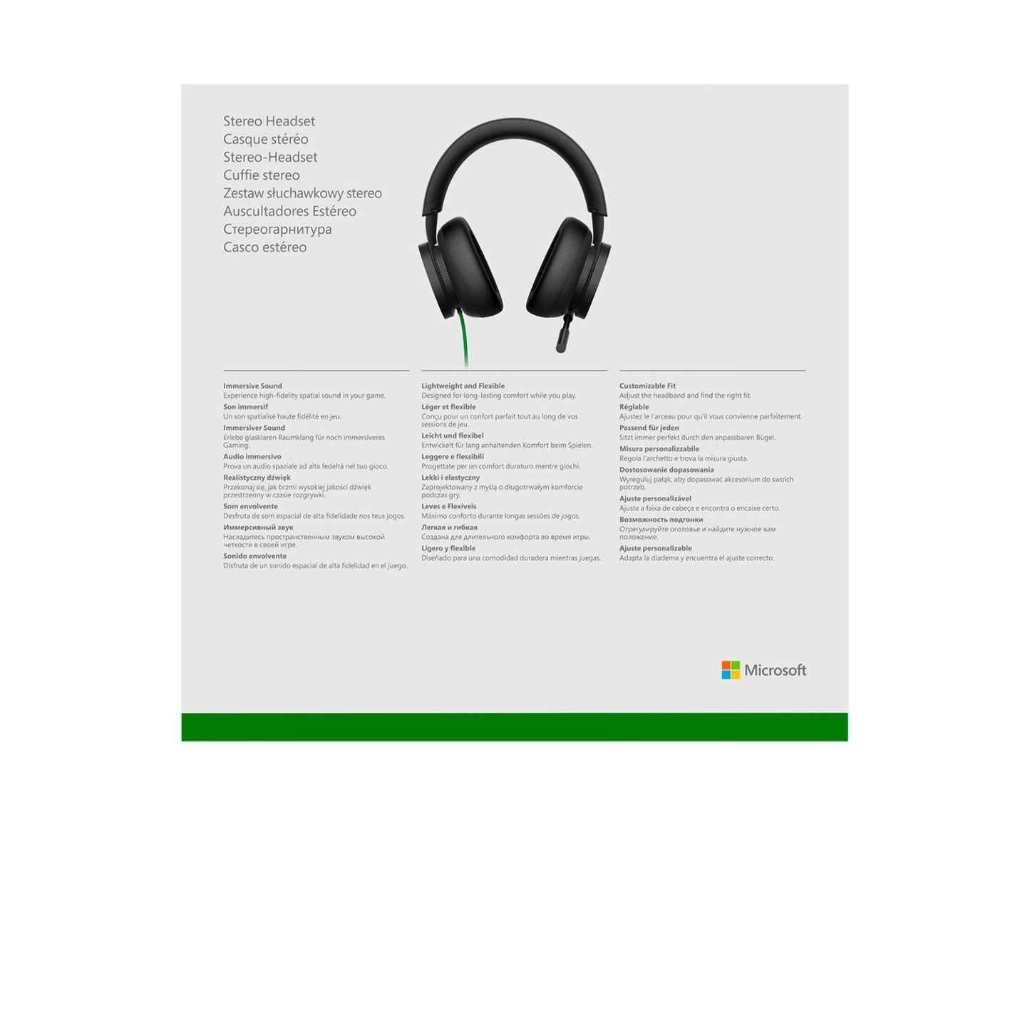 مايكروسوفت - سماعة رأس ستيريو Xbox لأجهزة Xbox Series X|S وXbox One وWindows - أسود 