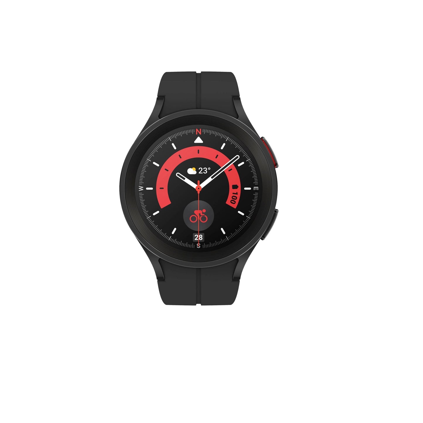Samsung - Galaxy Watch5 Pro Titanium Smartwatch 45mm BT - Black