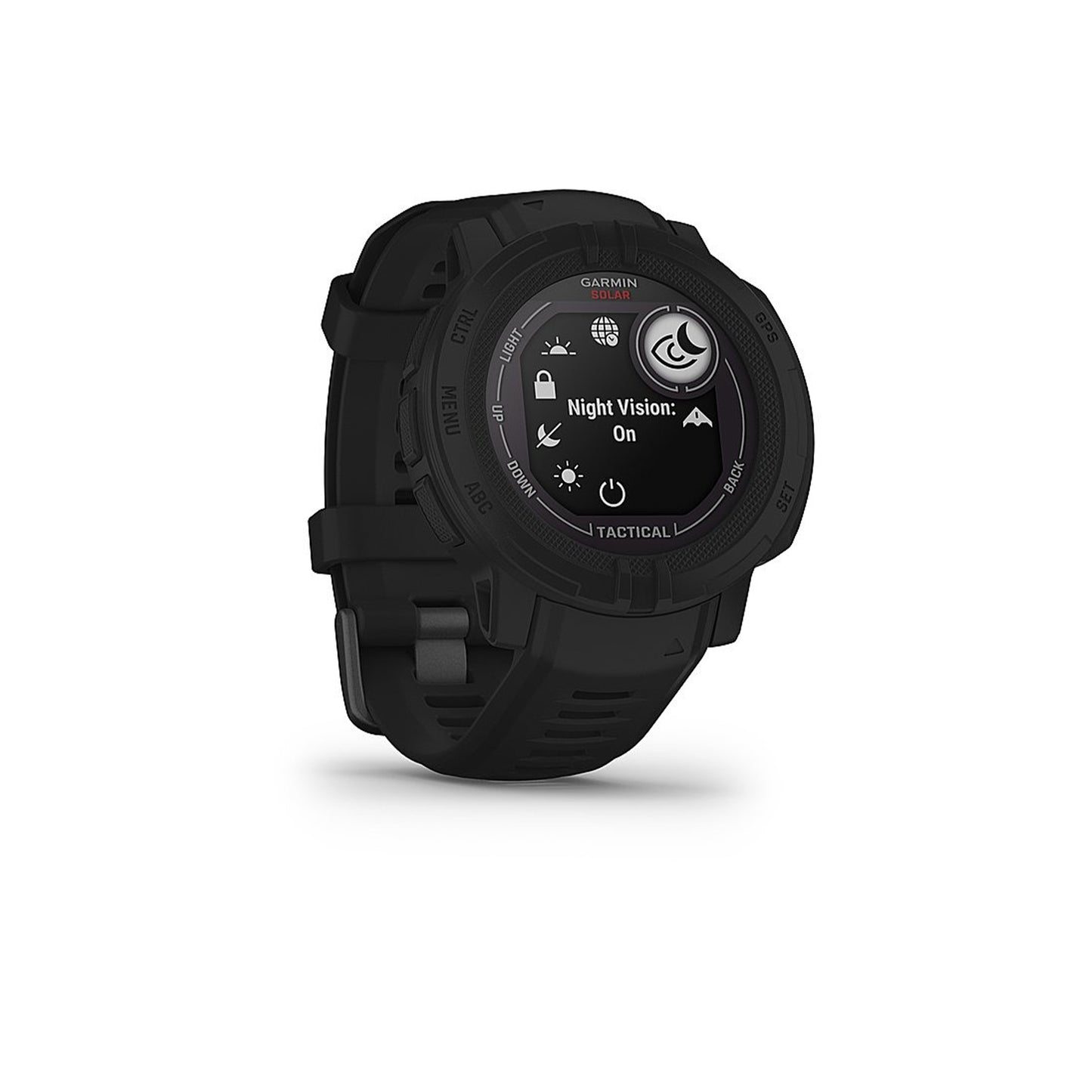 Garmin - Instinct 2 Solar Tactical Edition 45mm Smartwatch Fiber-reinforced Polymer - Black