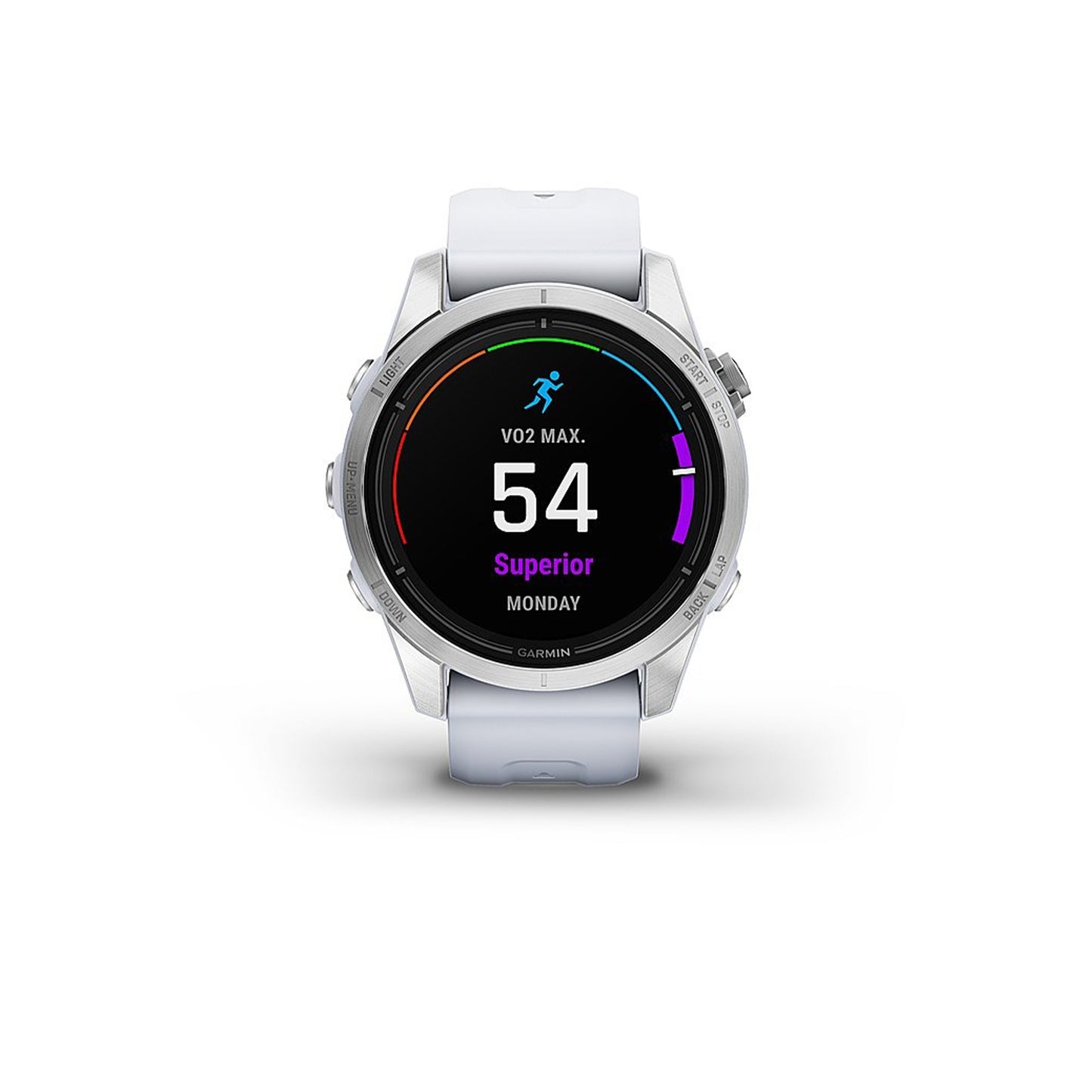 Garmin - epix Pro (Gen 2) Standard Edition 42mm Fiber-Reinforced Polymer - Silver with Whitestone Band