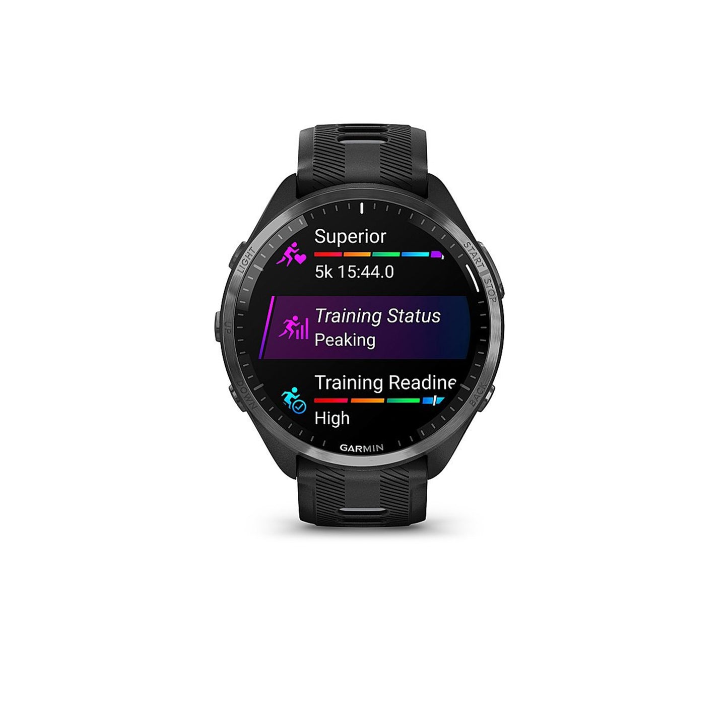 Garmin - Forerunner 965 GPS Smartwatch 47 mm Fiber-reinforced polymer - Carbon Gray TLC/Titanium