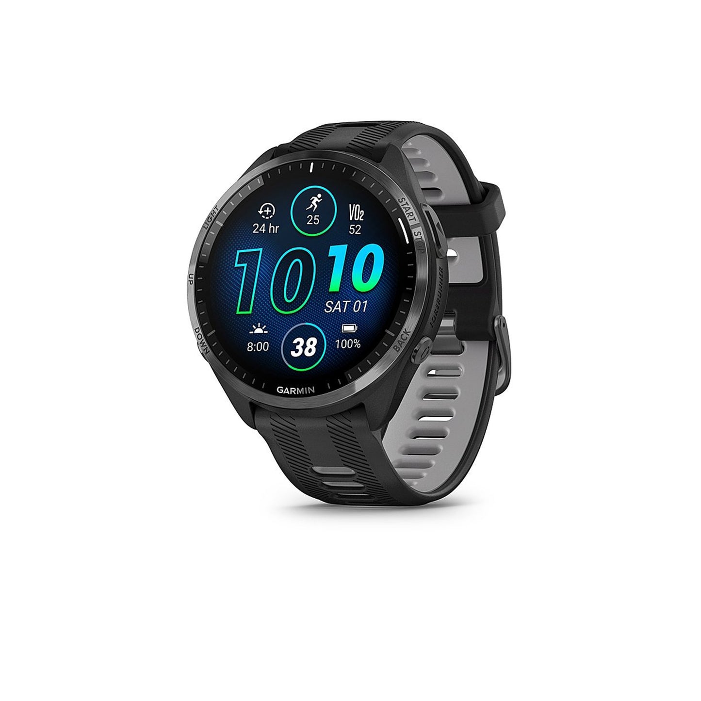 Garmin - Forerunner 965 GPS Smartwatch 47 mm Fiber-reinforced polymer - Carbon Gray TLC/Titanium