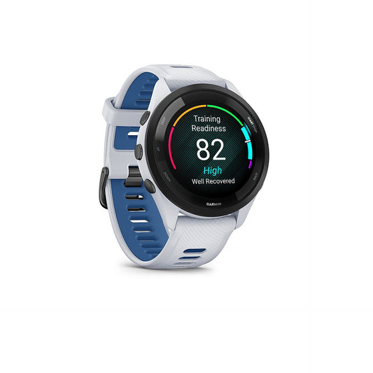 Garmin - Forerunner 265 GPS Smartwatch 46 mm Fiber-reinforced polymer - Black/Whitestone