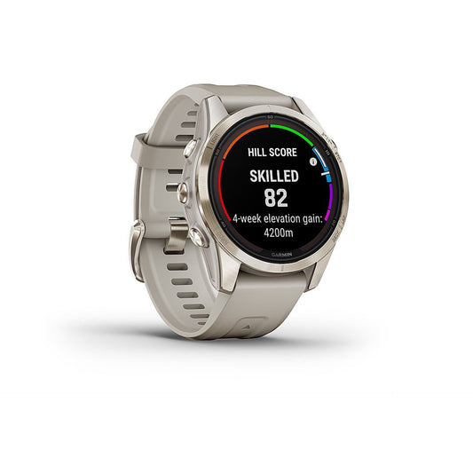 Garmin - fenix 7S Pro Sapphire Solar GPS Smartwatch 42 mm Fiber-reinforced polymer - Soft Gold