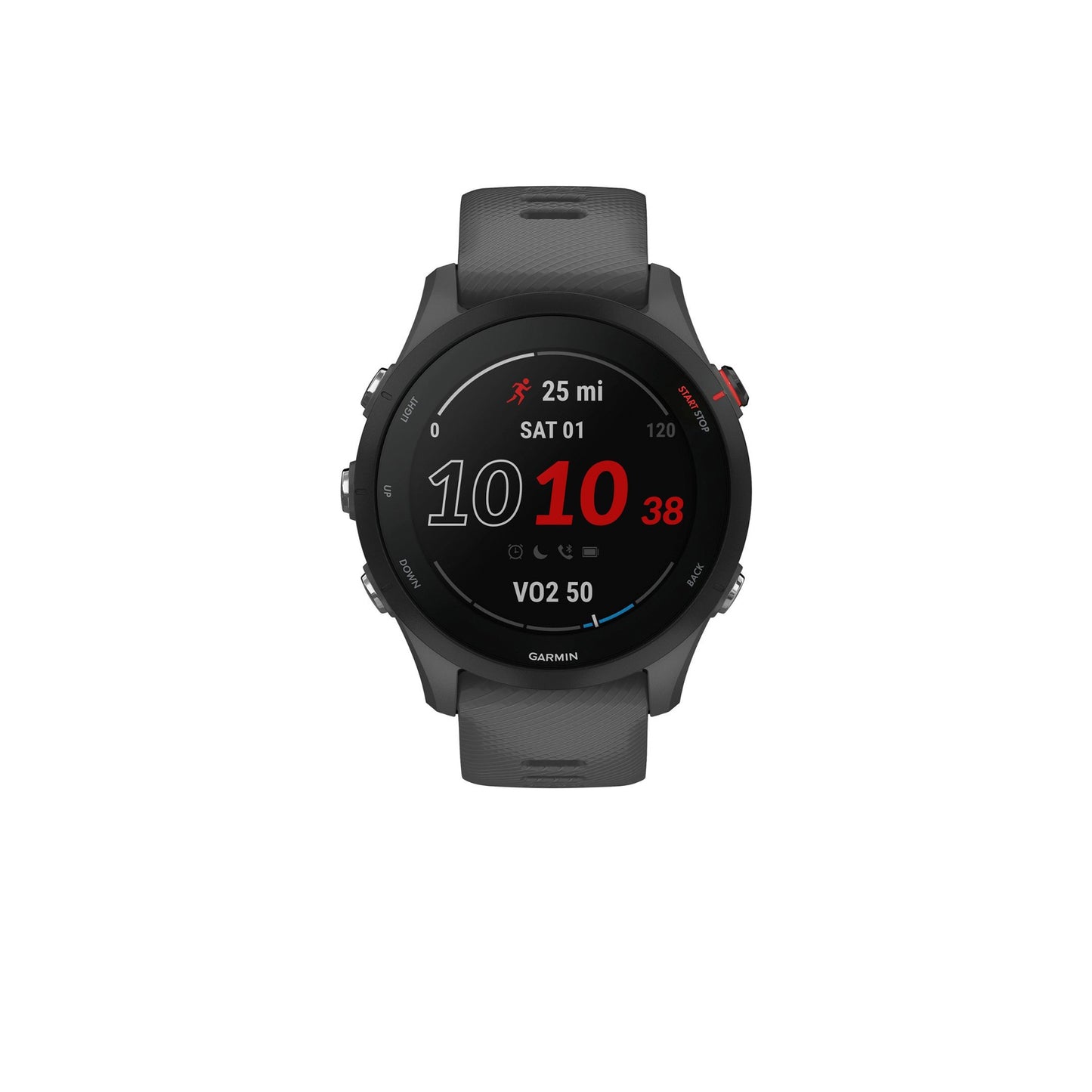 Garmin - Forerunner 255 GPS Smartwatch 46 mm Fiber-reinforced polymer - Slate Gray