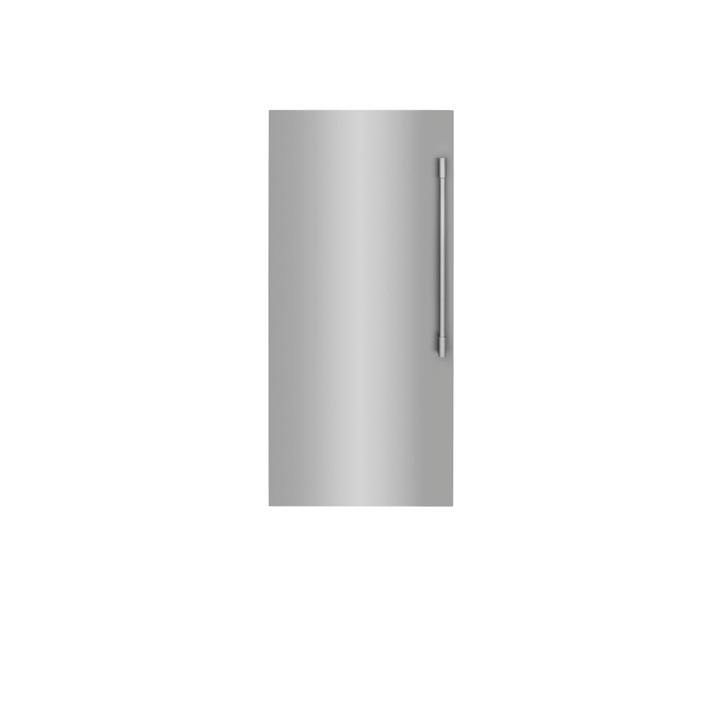 Stainless Steel Side-by-Side Column Refrigerator and Freezer Set with Louvered Trim Kit