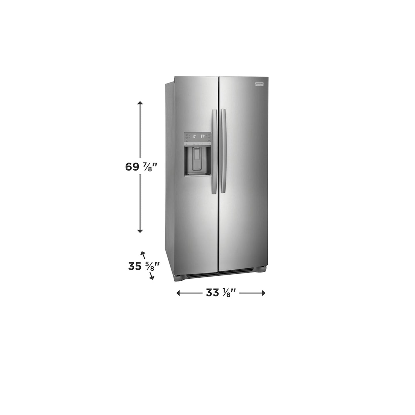 Frigidaire Gallery 22.3 Cu. Ft. 33" Standard Depth Side by Side Refrigerator