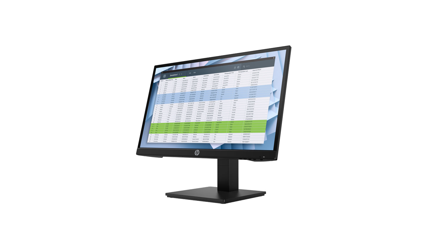 HP P22h G4 FHD Monitor, On-screen controls; Plug and Play; User controls; Low blue light mode; Anti-glare, FHD (1920 x 1080).