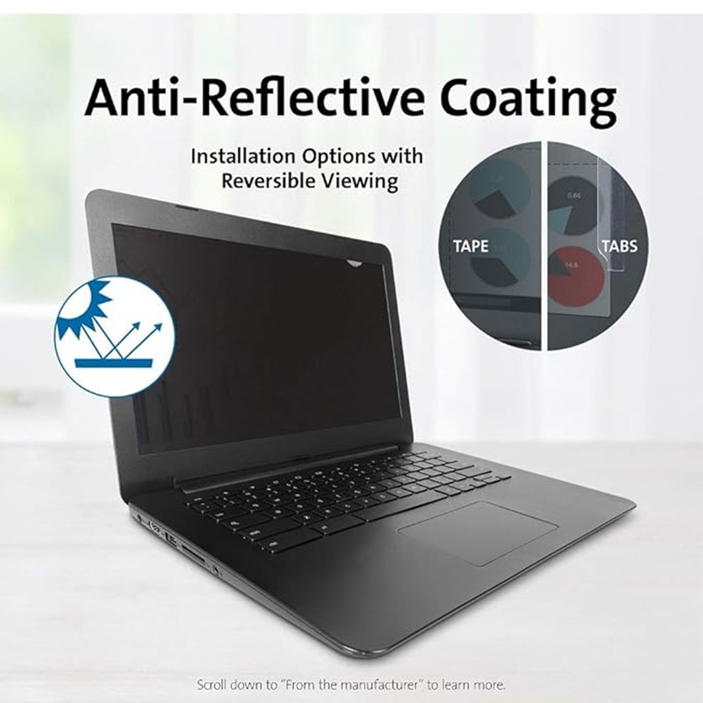 Kensington FP141 Privacy Screen Filter for 14" Laptops (4:3)