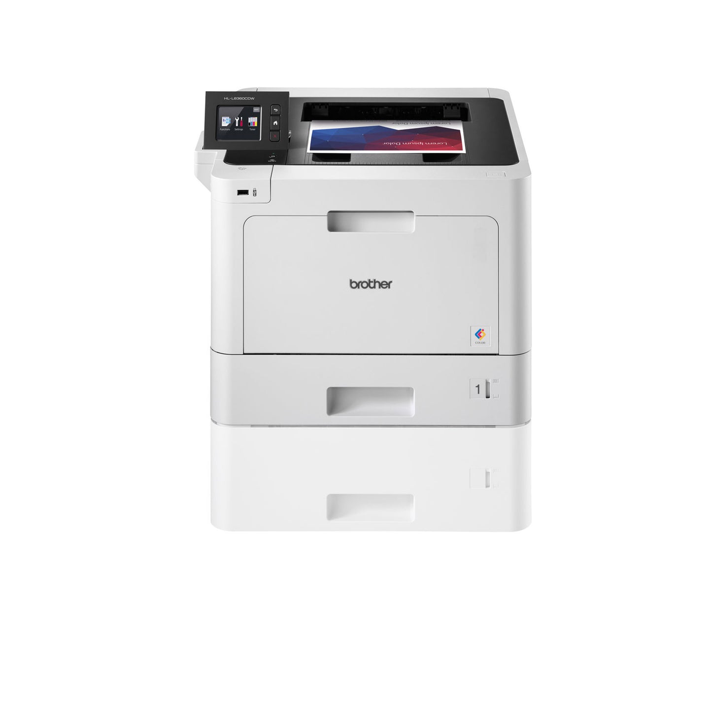 Brother Business Color Laser Printer, HL-L8360CDW, Wireless Networking, Automatic Duplex Printing, Mobile Printing, Cloud Printing, White