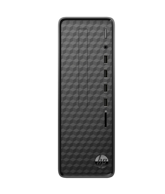 كمبيوتر HP Slim Desktop S01-pF3000t، نظام التشغيل Windows 11 Home، معالج Intel® Core™ i5، ذاكرة وصول عشوائي سعتها 16 جيجابايت، محرك أقراص SSD سعة 1 تيرابايت