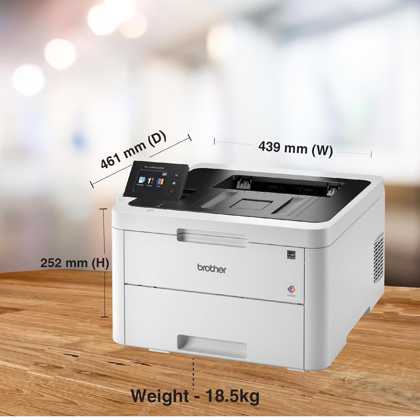 Brother HL-L3270CDW Compact Wireless Digital Color Printer with NFC, Mobile Device and Duplex Printing - Ideal -for Home and Small Office