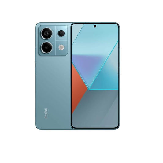 Xiaomi Redmi Note 13 PRO 5G + 4G LTE (256 جيجابايت + 8 جيجابايت) 6.67 بوصة 200 ميجابكسل ثلاثية (Tmobile Mint Tello &amp; Global) نطاقات عالمية غير مقفلة + (حزمة شاحن مزدوج للسيارة السريعة) (Ocean Teal (ذاكرة ROM عالمية))