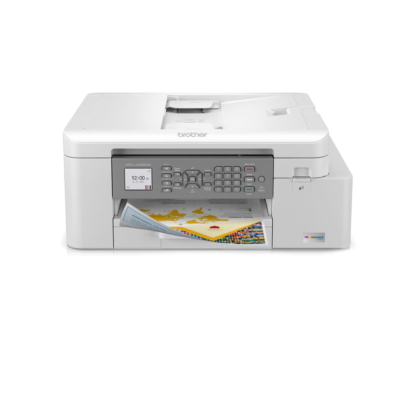 Brother MFC-J4335DW INKvestment Tank All-in-One Printer with Duplex and Wireless Printing Plus Up to 1-Year of Ink in-Box