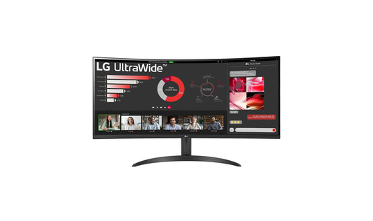 شاشة منحنية UltraWide™ QHD (3440x1440) مقاس 34 بوصة بنسبة 21:9 مع تقنية FreeSync™ 