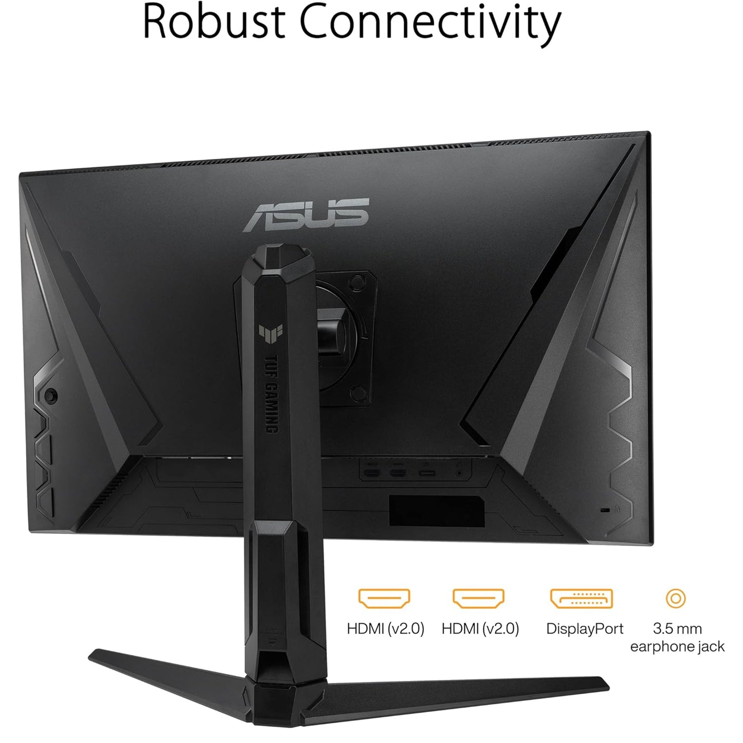 شاشة ASUS TUF Gaming مقاس 27 بوصة بدقة 1080 بكسل (VG279QL3A) - دقة عالية كاملة، 180 هرتز، 1 مللي ثانية، تقنية IPS سريعة، ضبابية حركة منخفضة للغاية، تقنية FreeSync Premium، متوافقة مع G-SYNC، مكبرات صوت، منفذ DisplayPort، ارتفاع قابل للتعديل