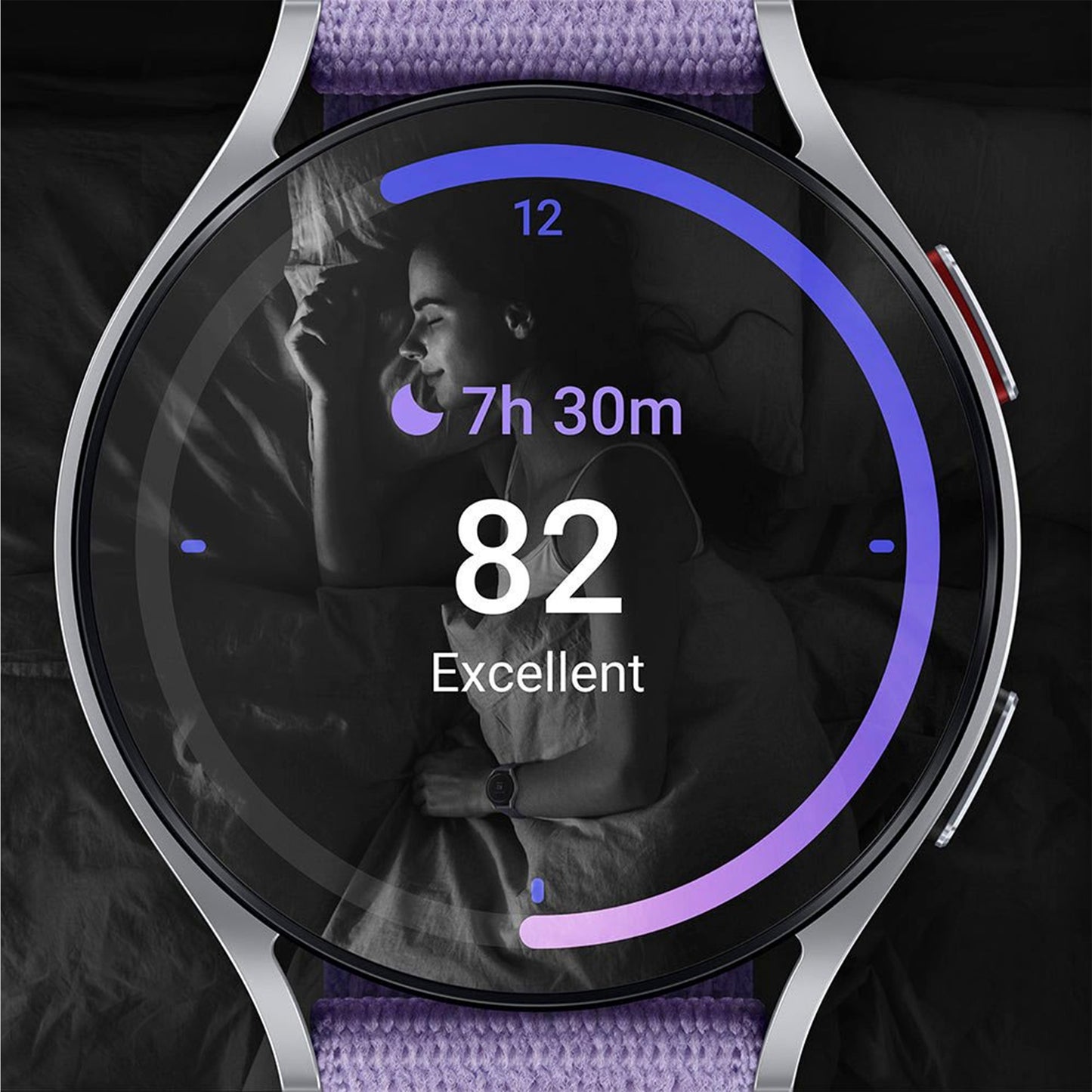 سامسونج - ساعة Galaxy Watch6 الذكية من الألومنيوم مقاس 44 ملم BT 